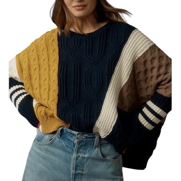 Maeve Multicolor Patchwork Sweater - Picture 7 of 16